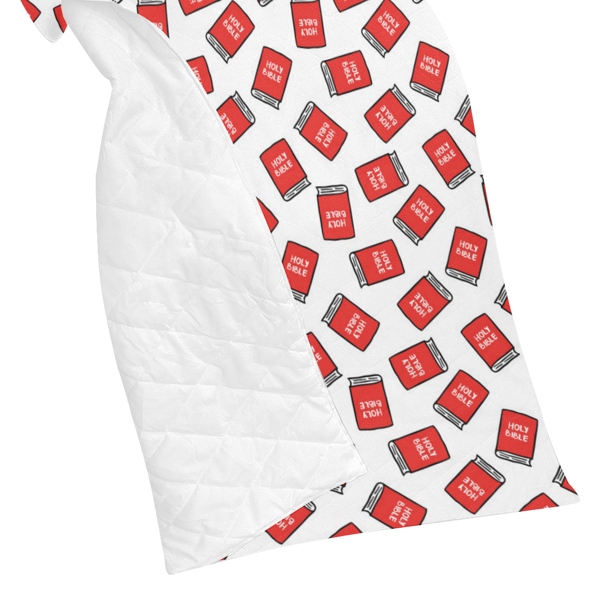 Bible Pattern Print Design 03 Premium Quilt