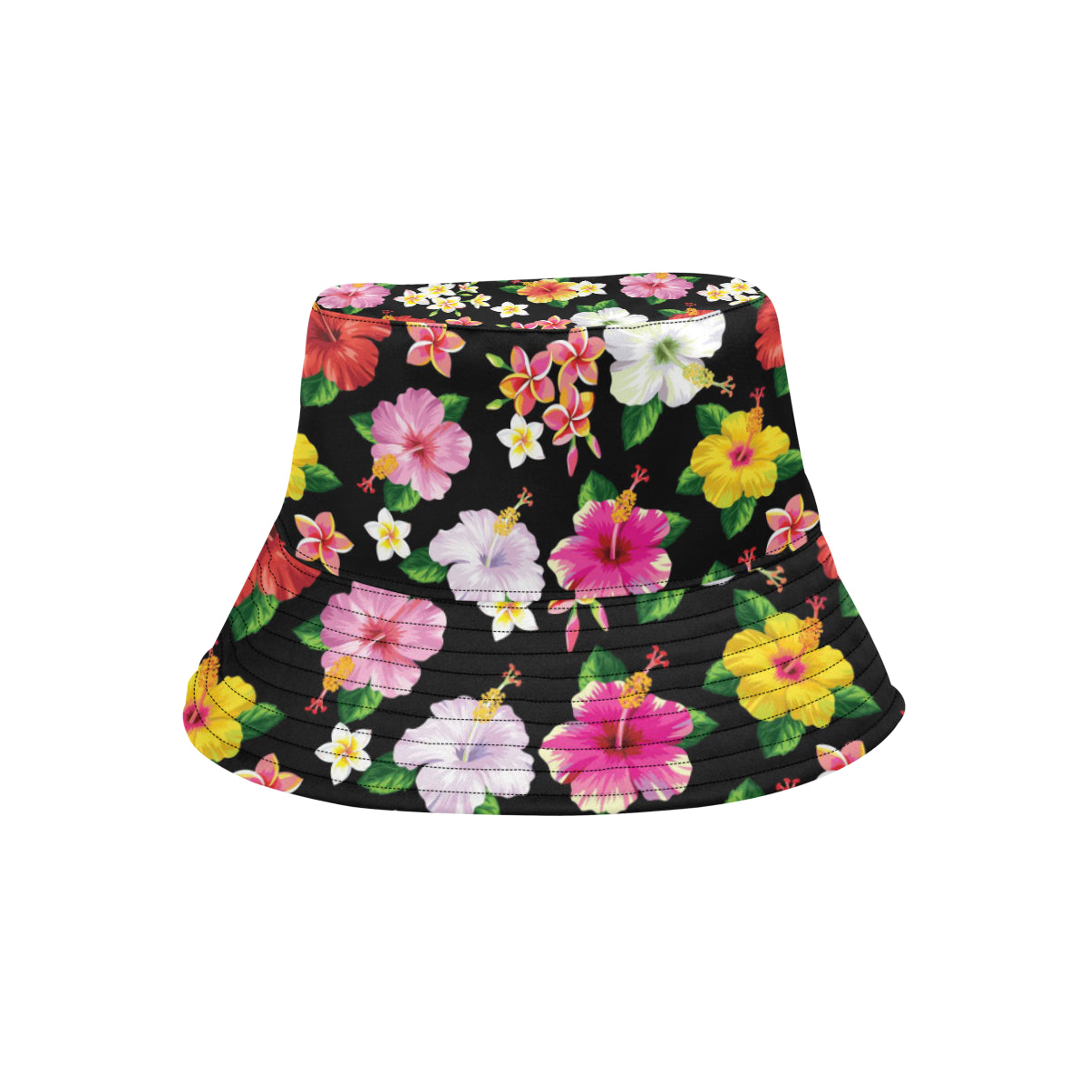 Hibiscus Pattern Print Design HB025 Unisex Bucket Hat