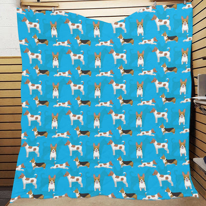 Cardigan Welsh Corgis Pattern Print Design 01 Premium Quilt