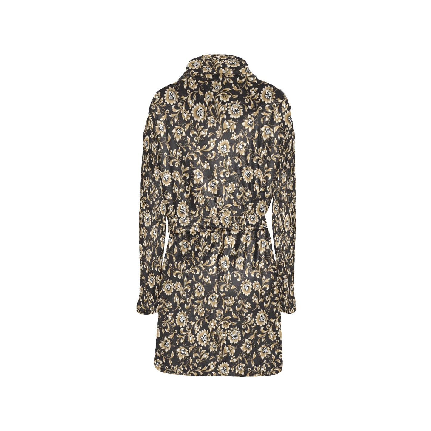 Brocade Pattern Print Design 03 Women's Fleece Robe