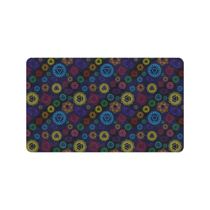 Chakra Colorful Print Pattern Rubber Doormat