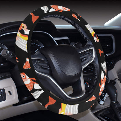 Goldfish Print Design LKS401 Steering Wheel Cover with Elastic Edge
