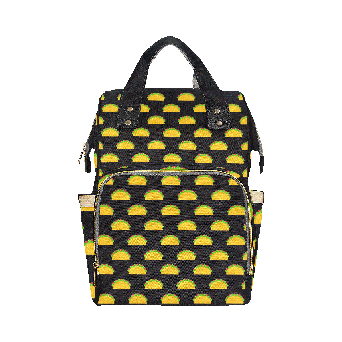 Taco Pattern Print Design TC06 Diaper Bag Backpack