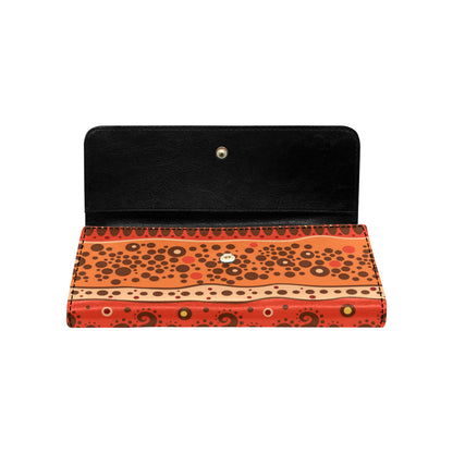African Pattern Print Design 04 Women's Trifold Wallet