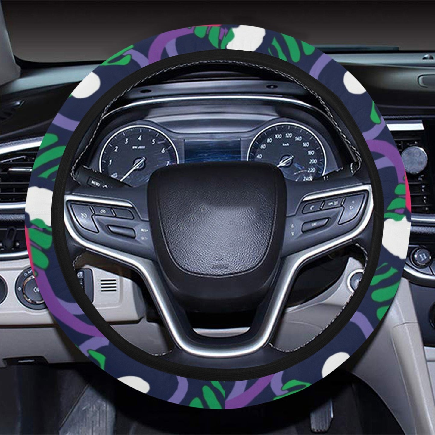 Toucan Print Design LKS302 Steering Wheel Cover with Elastic Edge