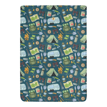 Camping Pattern Print Design 02 Women's Trifold Wallet