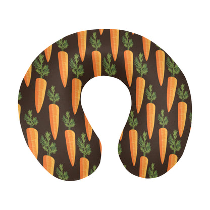Carrot Pattern Print Design 06 U-Shaped Travel Neck Pillow