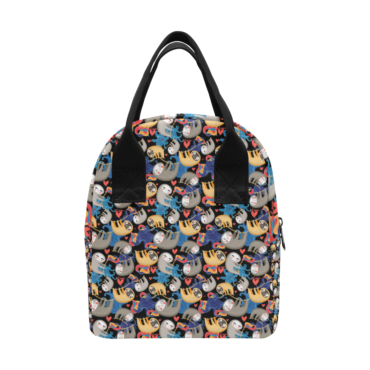 Sloth Cartoon Design Themed Print Insulated Lunch Bag