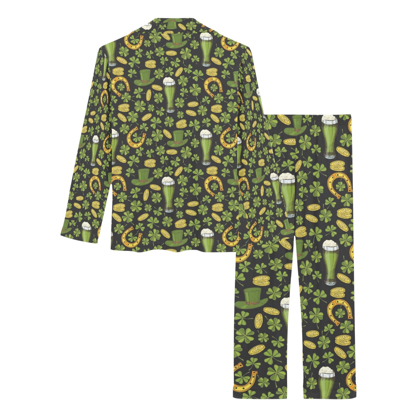 St Patricks Day Print Design LKS307 Women's Long Pajama Set