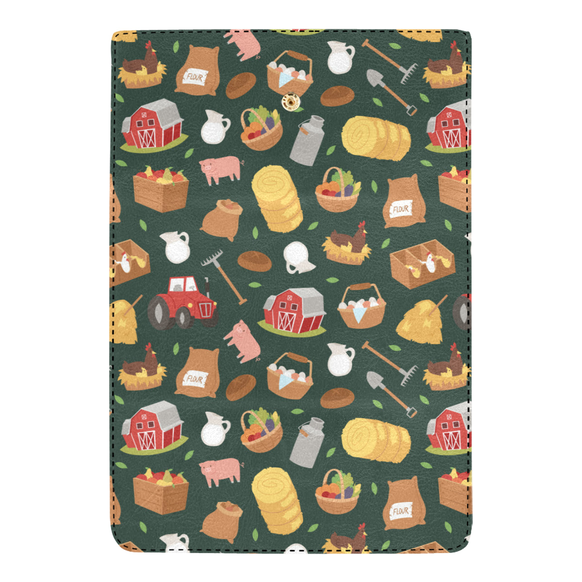Agricultural Farm Print Design 02 Women's Trifold Wallet