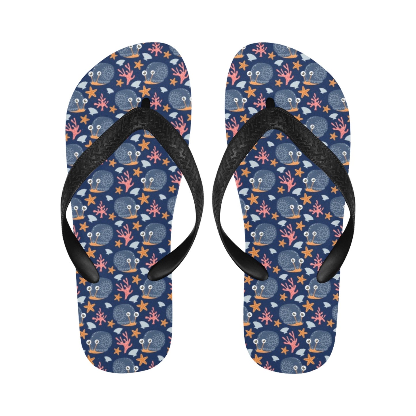 Snail Print Design LKS402 Flip Flops