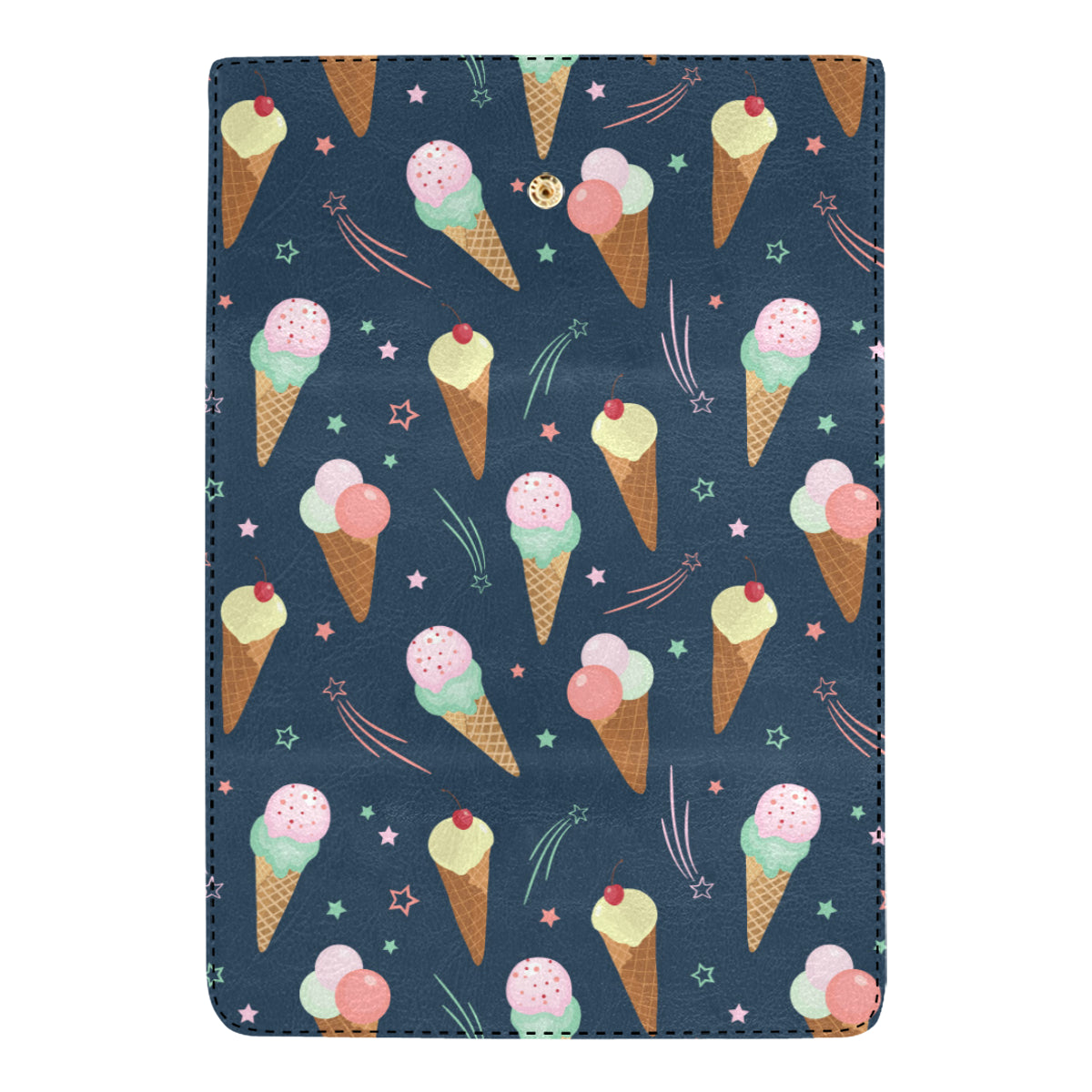 Ice Cream Pattern Print Design 04 Women's Trifold Wallet