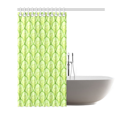 Cucumber Pattern Print Design CC04 Shower Curtain