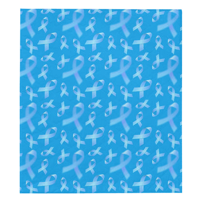 Prostate cancer Pattern Print Design A01 Premium Quilt