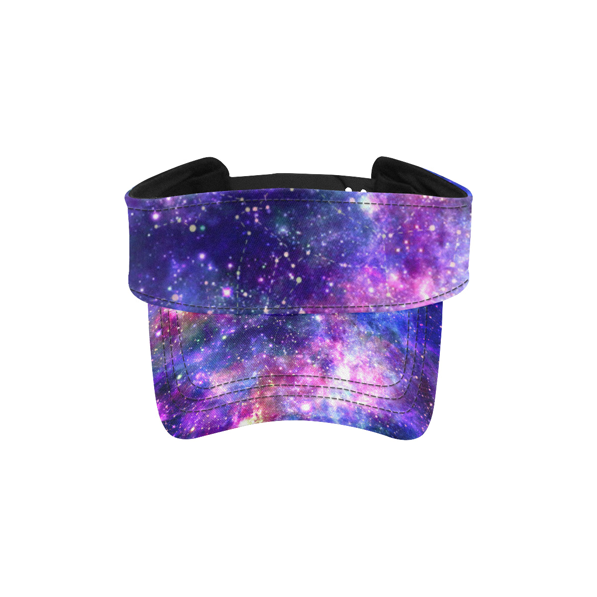 Galaxy Night Stardust Space Print Unisex Sun Visor