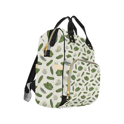 Cucumber Pattern Print Design CC05 Diaper Bag Backpack