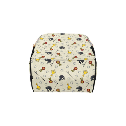 Equestrian Horseshoe Equipment Diaper Bag Backpack
