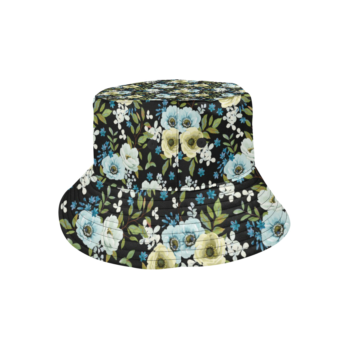 Anemone Pattern Print Design AM03 Unisex Bucket Hat