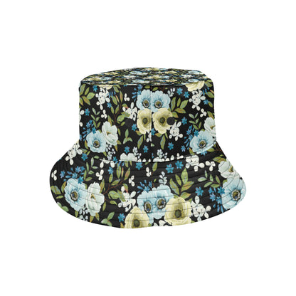 Anemone Pattern Print Design AM03 Unisex Bucket Hat