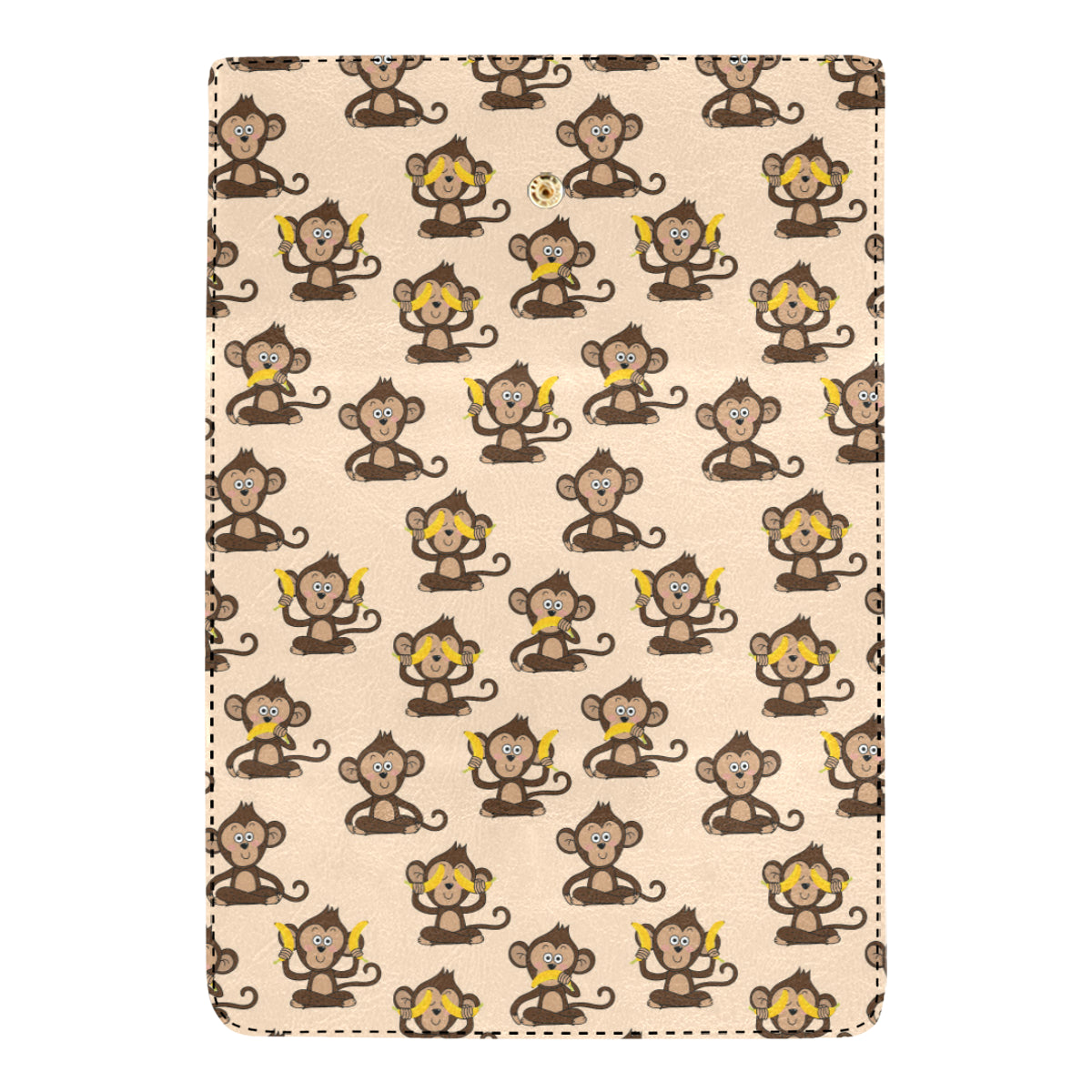 Monkey Pattern Print Design 03 Women's Trifold Wallet