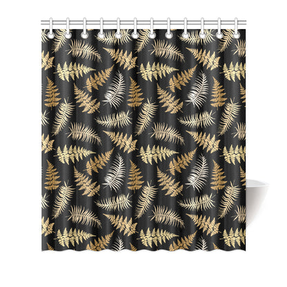 Fern Leave Bright Print Pattern Shower Curtain