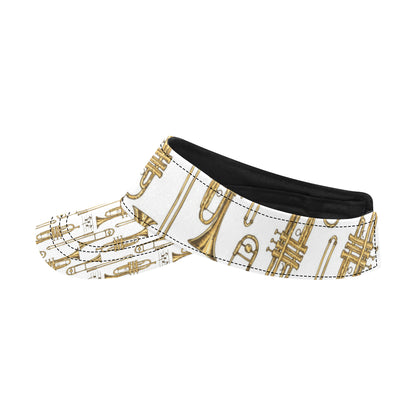 Trombone Pattern Print Design 04 Unisex Sun Visor