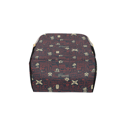 Hawaiian Themed Pattern Print Design H017 Diaper Bag Backpack