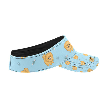 Pomeranians Pattern Print Design A03 Unisex Sun Visor
