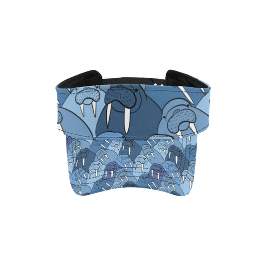 Walrus Pattern Print Design 01 Unisex Sun Visor