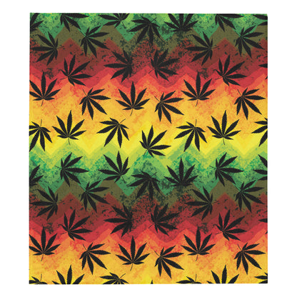 Rasta Pattern Print Design A02 Premium Quilt