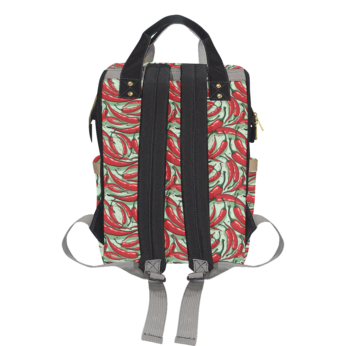 Chilli Pepper Pattern Print Design 04 Diaper Bag Backpack