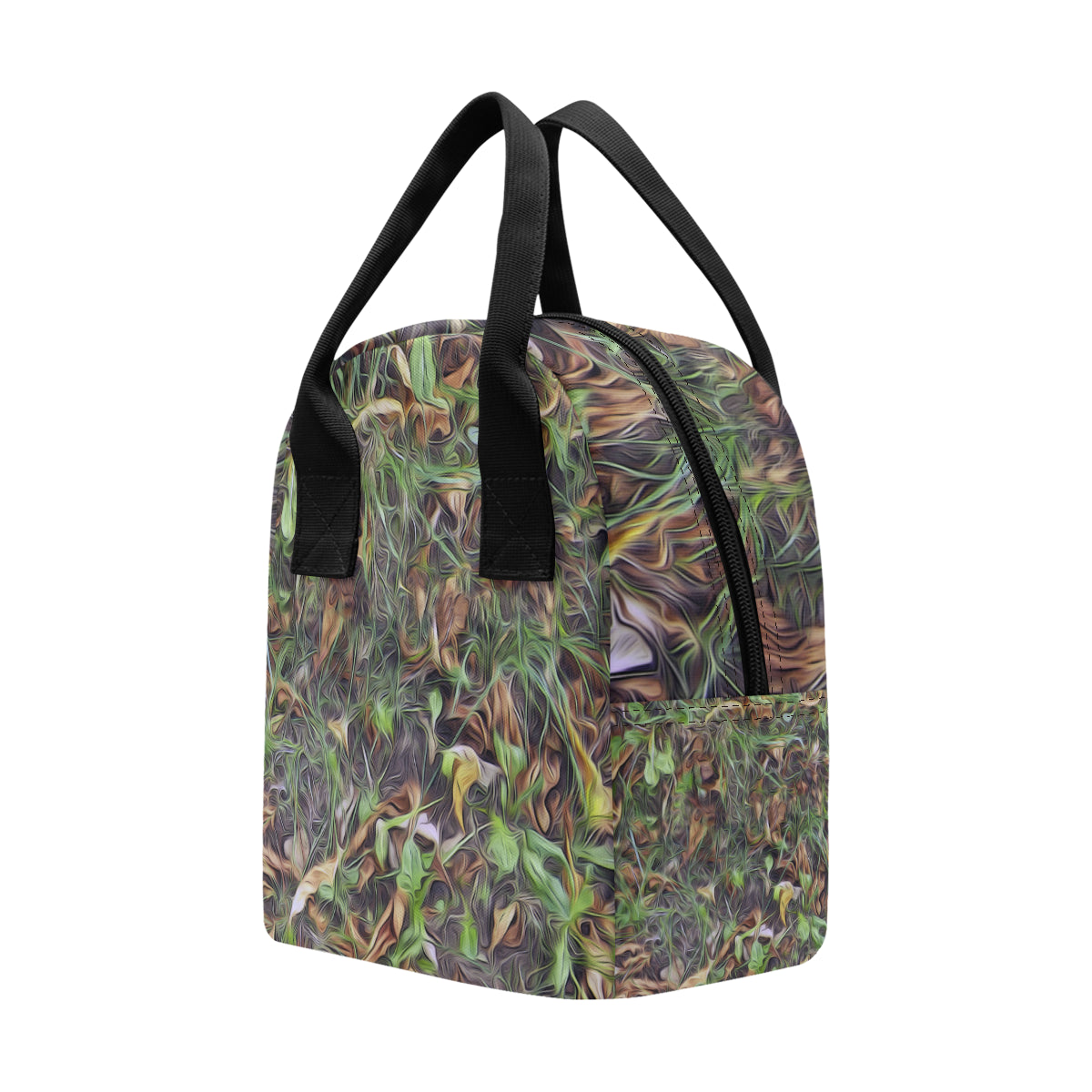 Camouflage Realistic Tree Print Insulated Lunch Bag