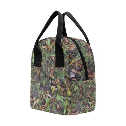 Camouflage Realistic Tree Print Insulated Lunch Bag