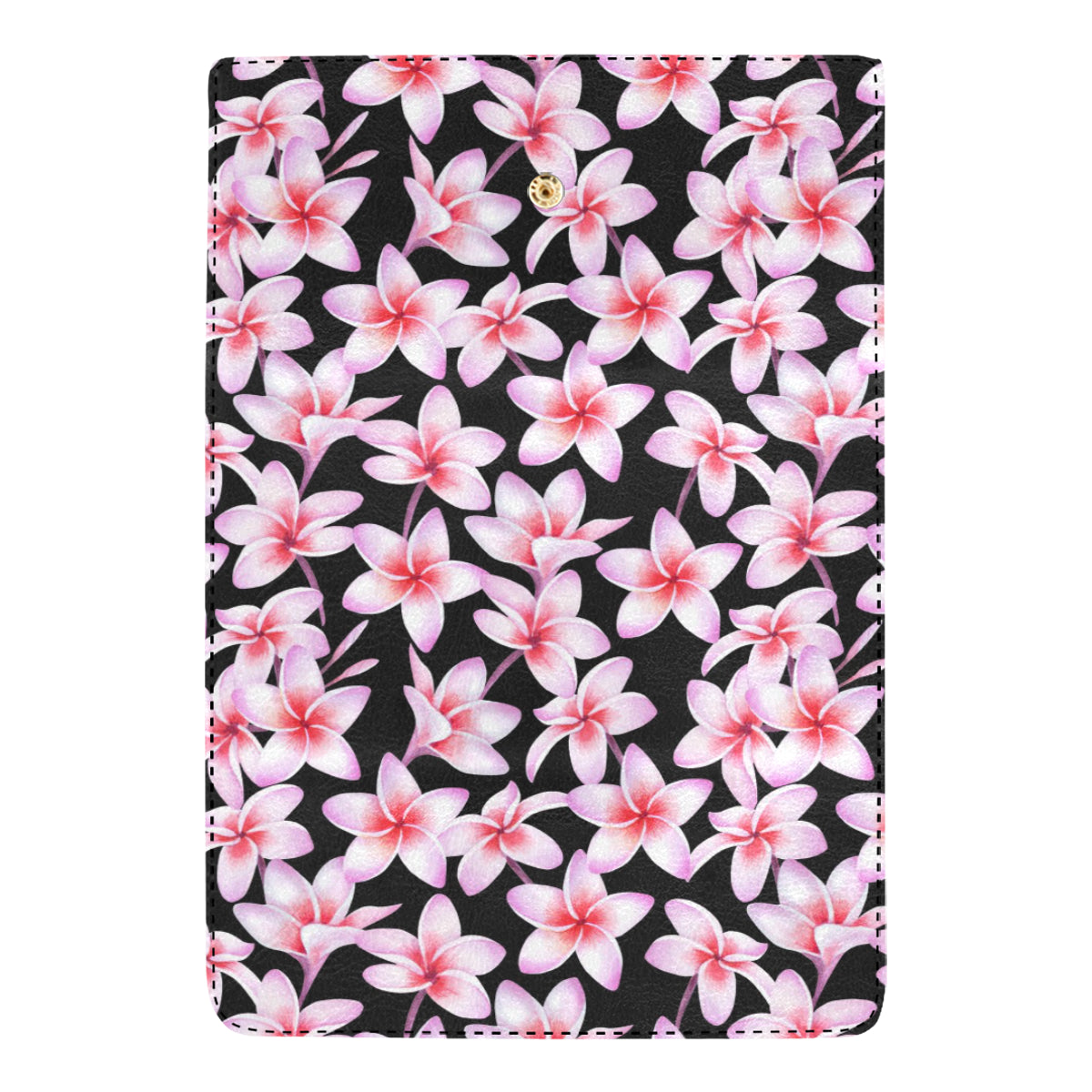 Pink Plumeria Pattern Print Design PM09 Women's Trifold Wallet