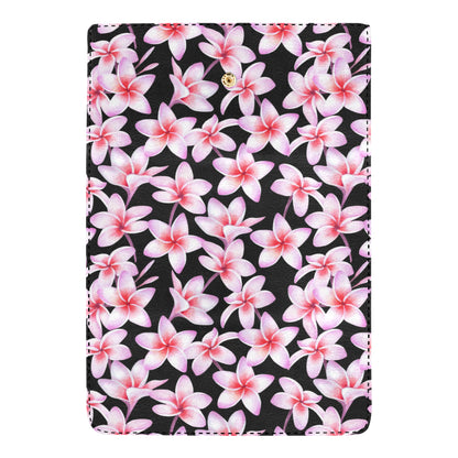Pink Plumeria Pattern Print Design PM09 Women's Trifold Wallet