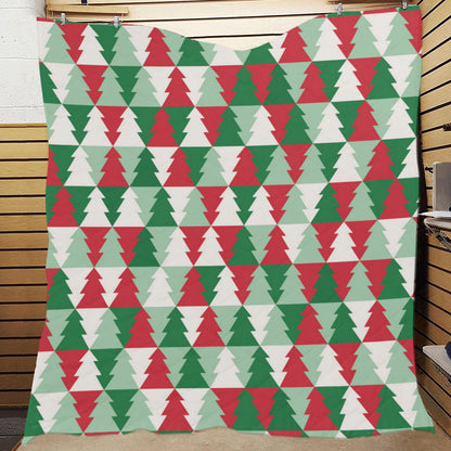 Christmas Tree Pattern Print Design 01 Premium Quilt