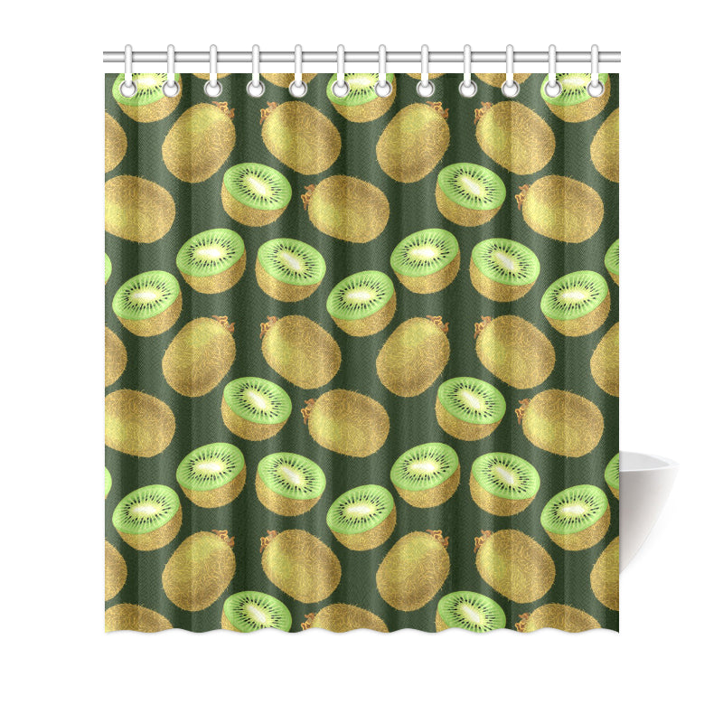 Kiwi Pattern Print Design KW04 Shower Curtain