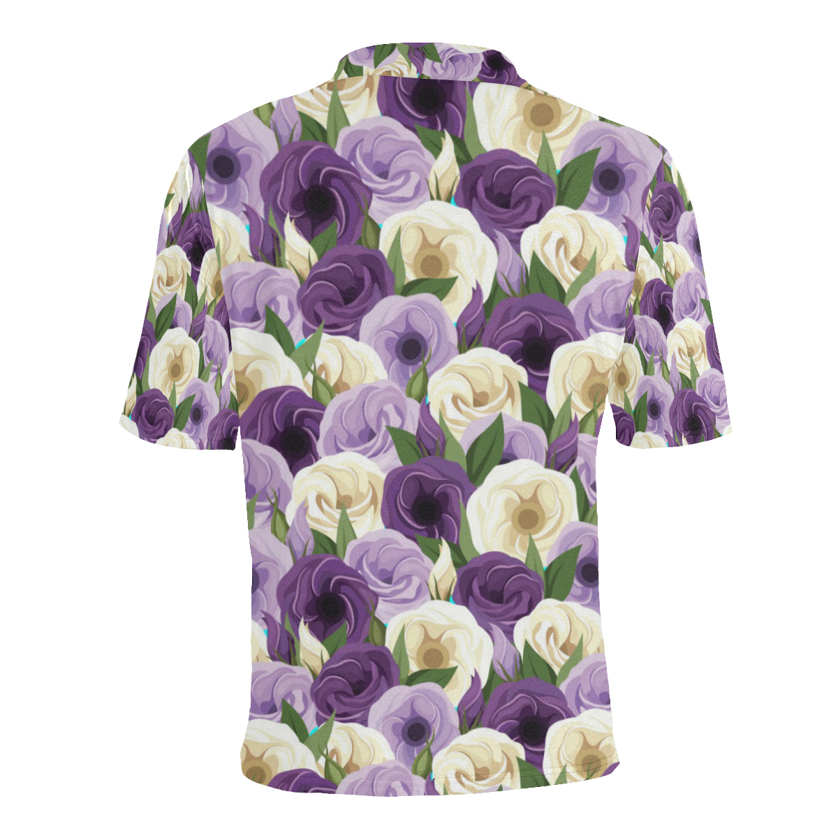 Lisianthus Pattern Print Design LT01 Men Polo Shirt
