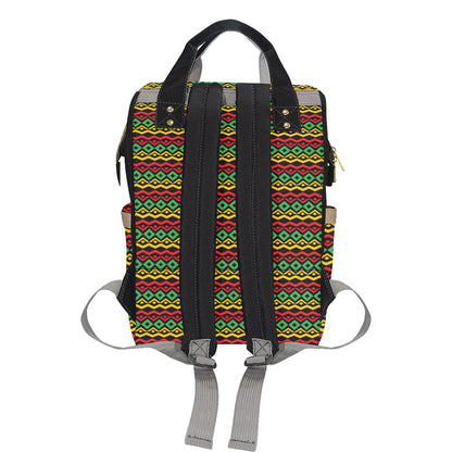 Rasta Reggae Color Themed Diaper Bag Backpack