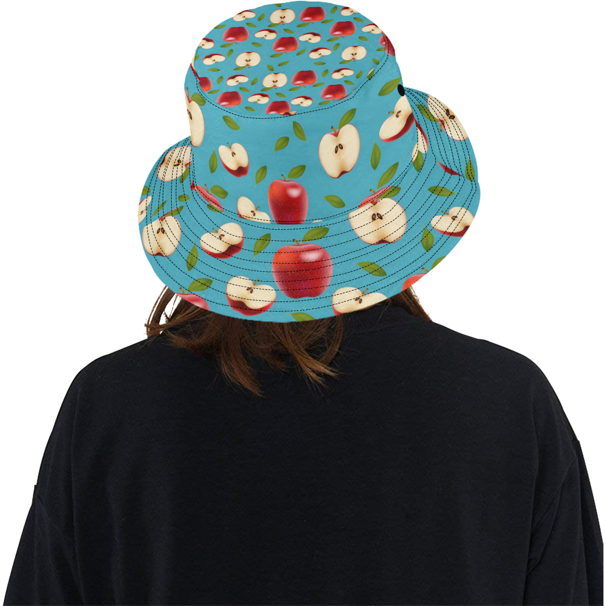 Apple Pattern Print Design AP012 Unisex Bucket Hat