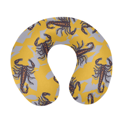 Scorpion Pattern Print Design 01 U-Shaped Travel Neck Pillow