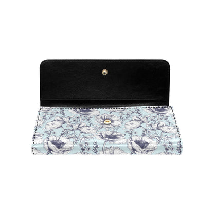 Anemone Pattern Print Design 02 Women's Trifold Wallet