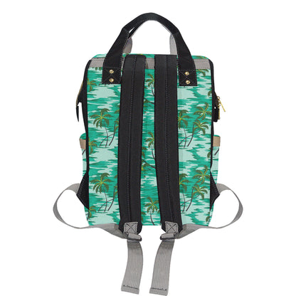 Palm Tree Pattern Print Design A01 Diaper Bag Backpack