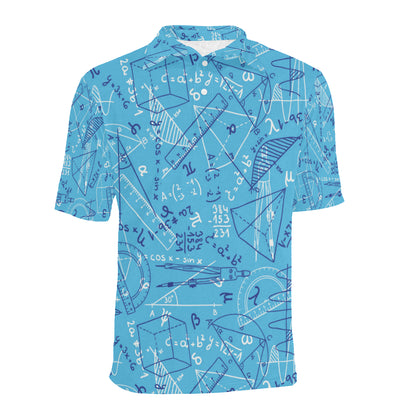 Math Pattern Print Design 02 Men Polo Shirt