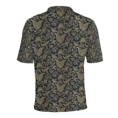 Brocade Pattern Print Design 04 Men Polo Shirt