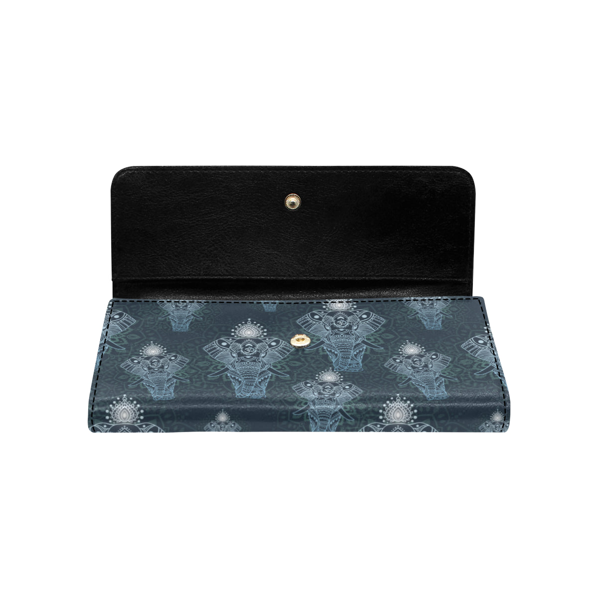 Elephant Mandala Women's Trifold Wallet