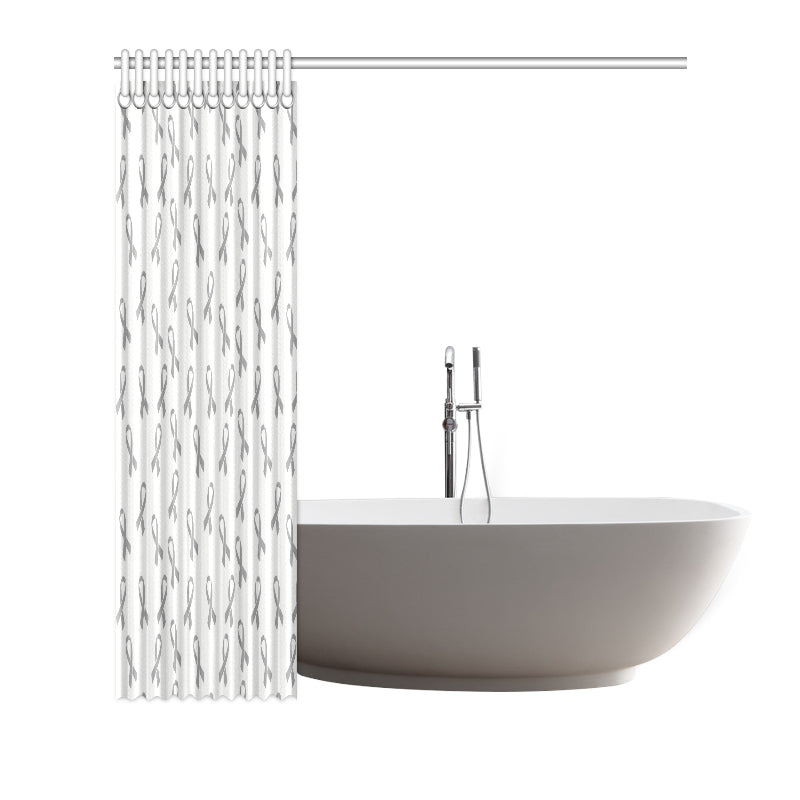 Brain cancer Pattern Print Design 01 Shower Curtain