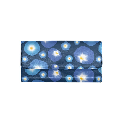 Morning Glory Pattern Print Design 02 Women's Trifold Wallet