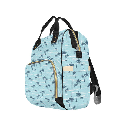 Palm Tree Pattern Print Design PT04 Diaper Bag Backpack