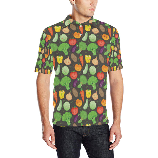 Vegan Funny Themed Design Print Men Polo Shirt